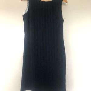 Navy Blue White Striped